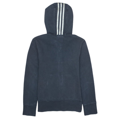 Adidas Womens Black Full Zip Hoodie Sweatshirt Size M 12-14 UK