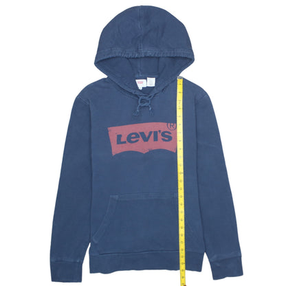 Mens UK Size S Levi's Blue Pullover Hoodie