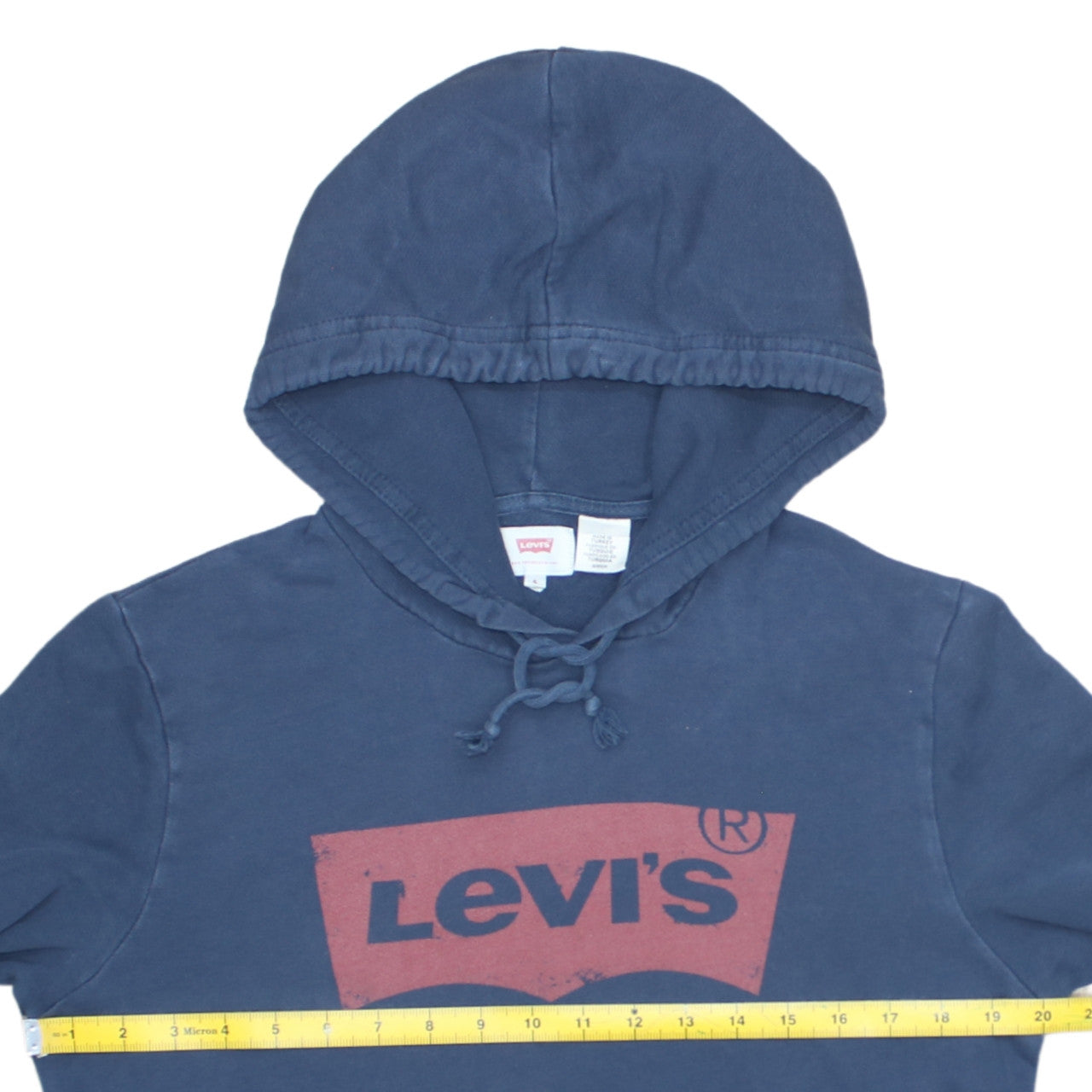 Mens UK Size S Levi's Blue Pullover Hoodie