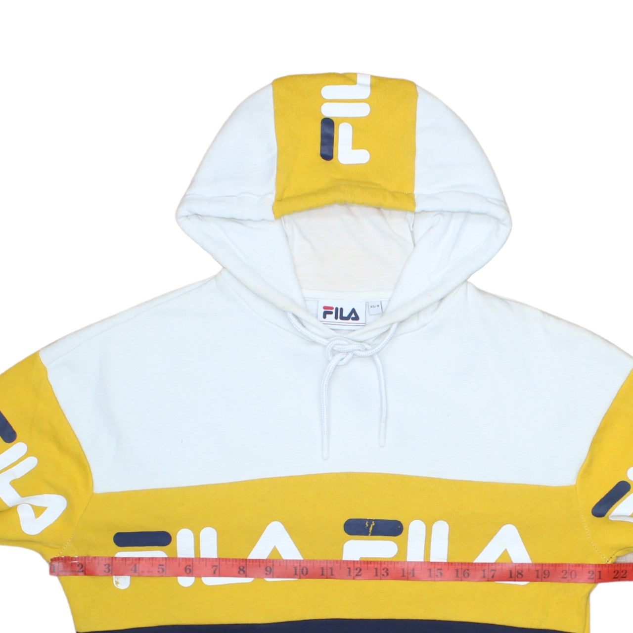 Fila Womens XS 8 Multicoloured Pullover Hoodie Sweatshirt