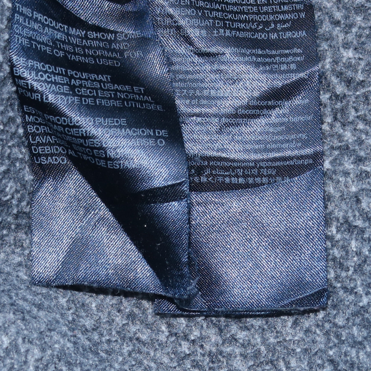 Tommy Hilfiger Men’s Blue Pullover Hoodie Size M Logo Cotton Blend