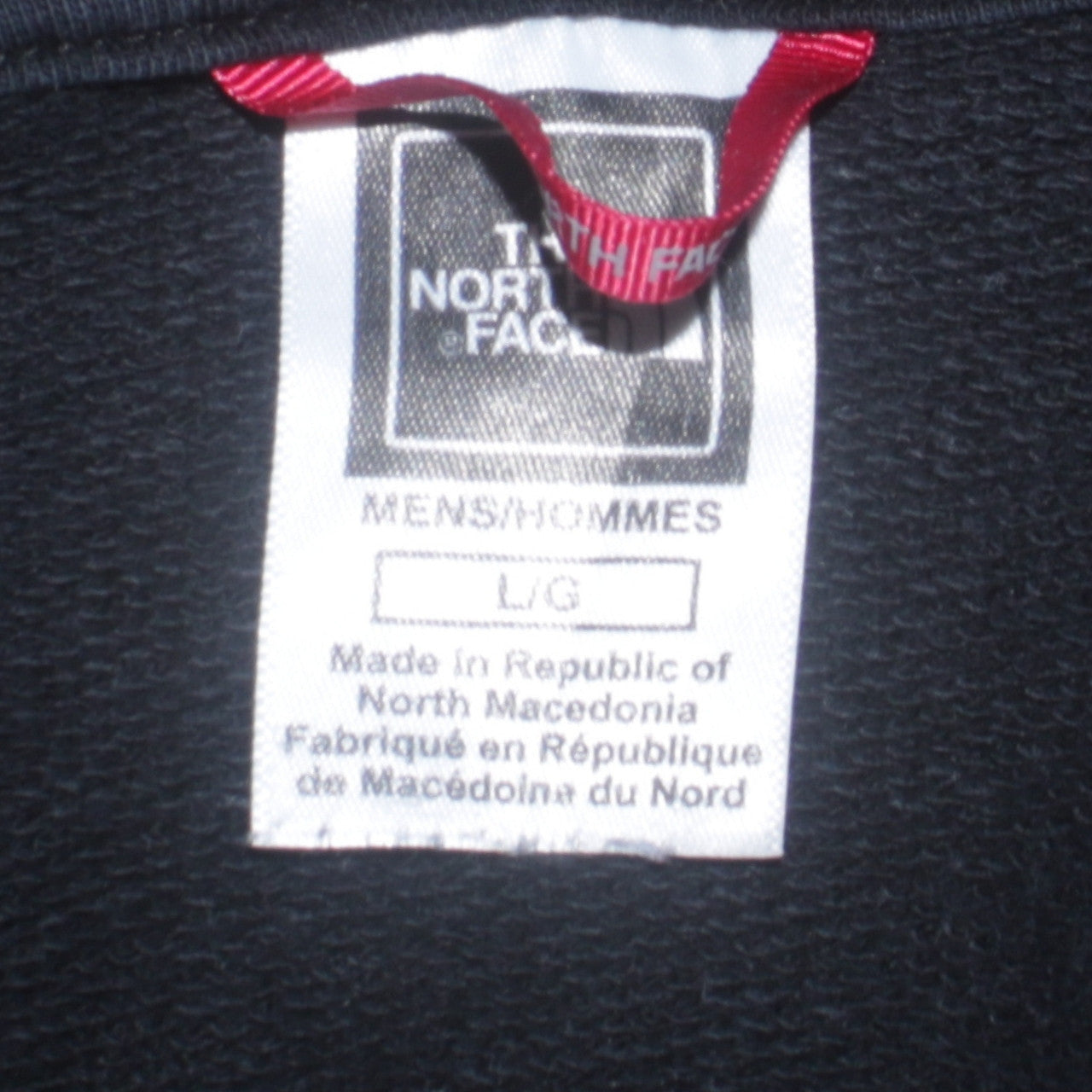 The North Face Men’s Black Full Zip Hoodie L Cotton Outdoor