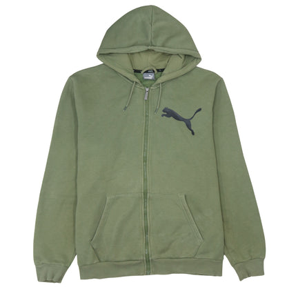Mens UK Size L PUMA Green Full Zip Hoodie