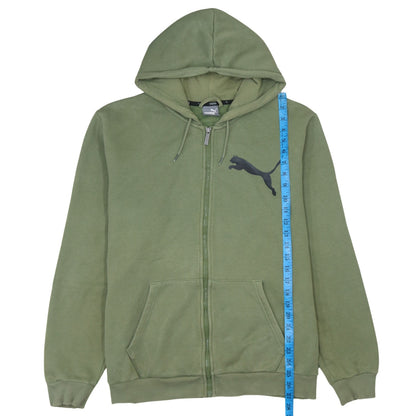 Mens UK Size L PUMA Green Full Zip Hoodie