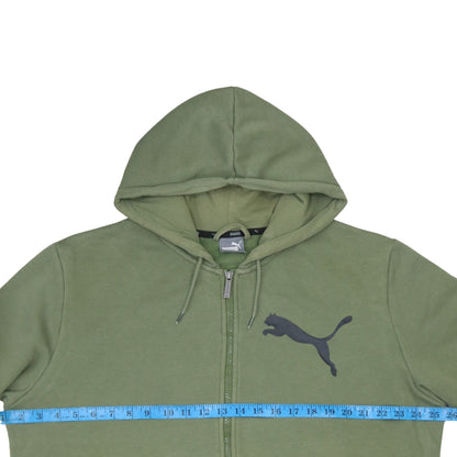 Mens UK Size L PUMA Green Full Zip Hoodie