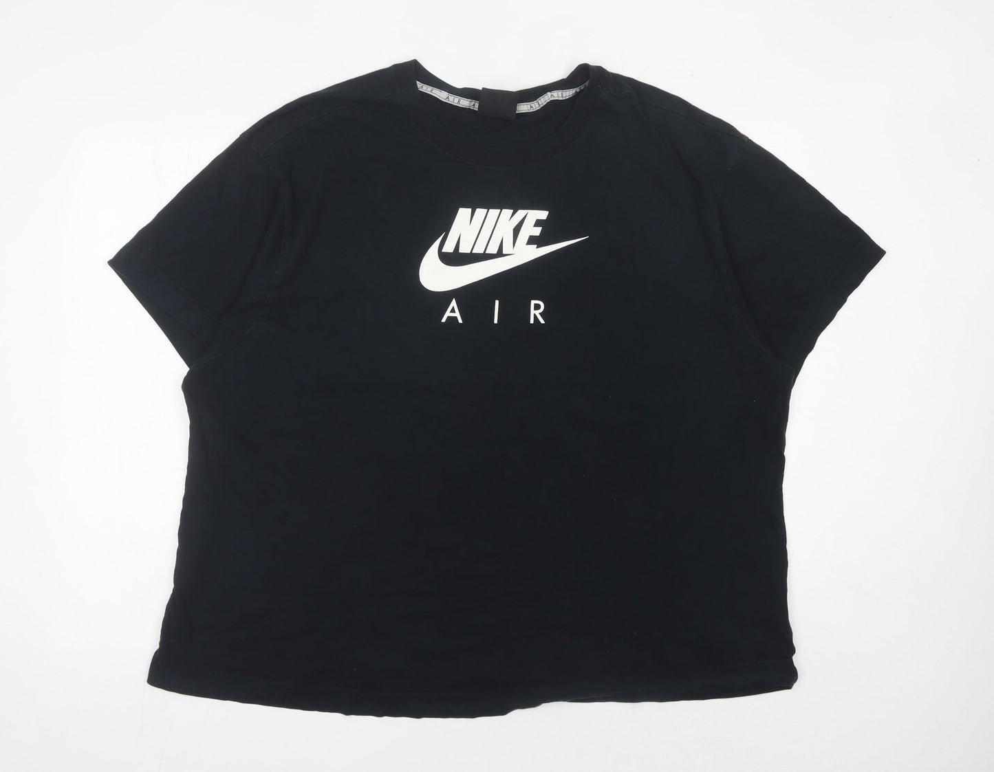 Womens UK Size 2XL Nike Black Basic T-Shirt