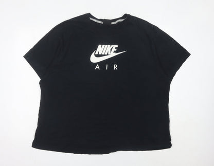 Womens UK Size 2XL Nike Black Basic T-Shirt