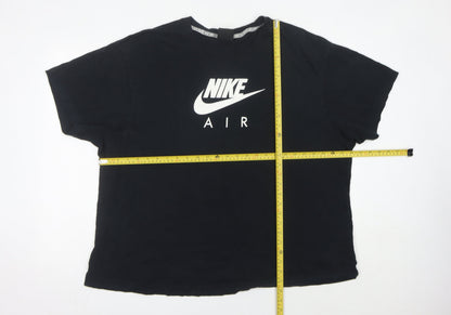 Womens UK Size 2XL Nike Black Basic T-Shirt