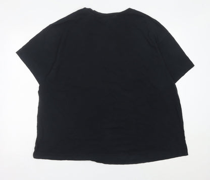 Womens UK Size 2XL Nike Black Basic T-Shirt