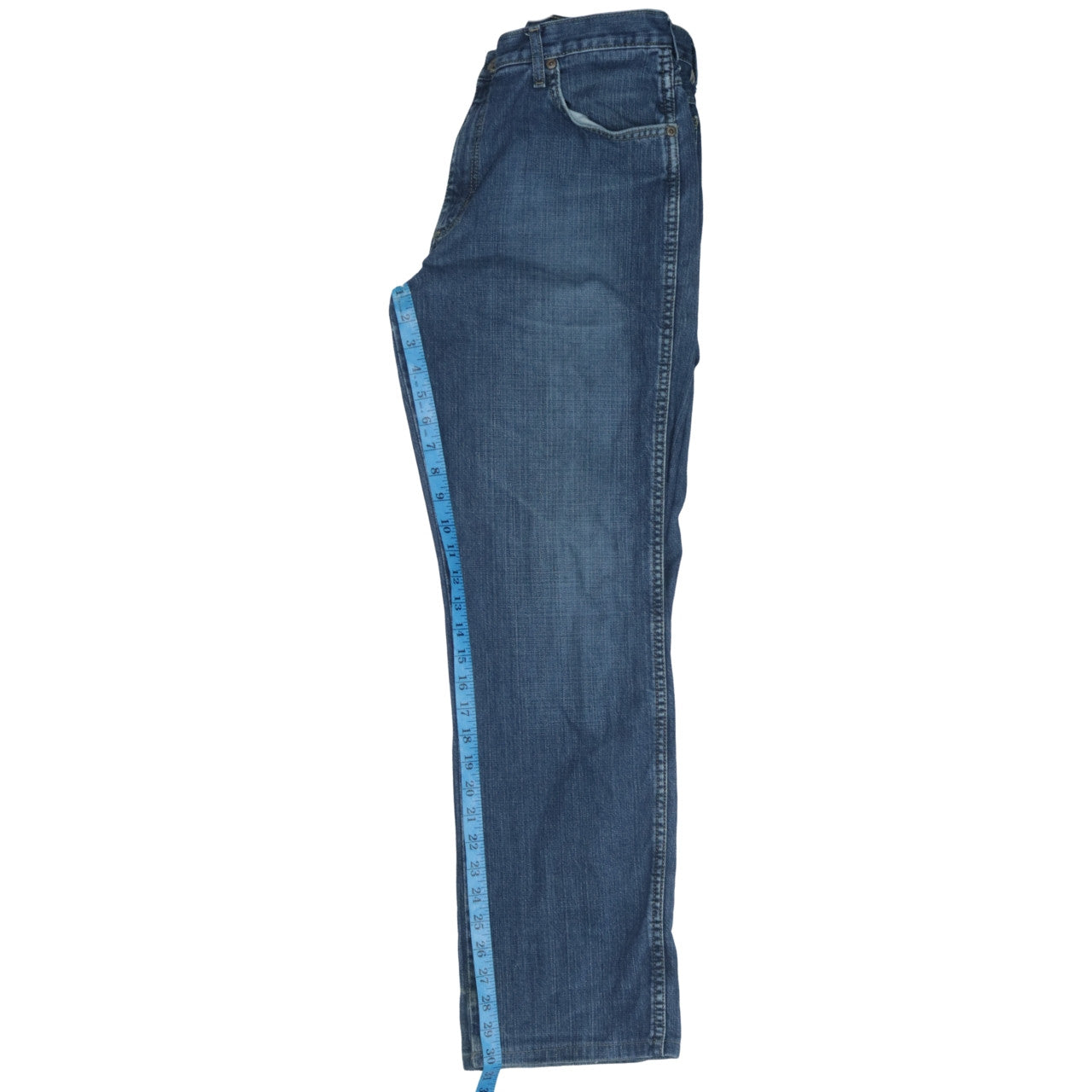 Wrangler Men Blue 34x32 Straight Leg Denim Jeans Texas Regular Fit