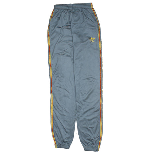 Adidas Mens Grey Sweatpants Size S Retro Striped Logo Track Trousers