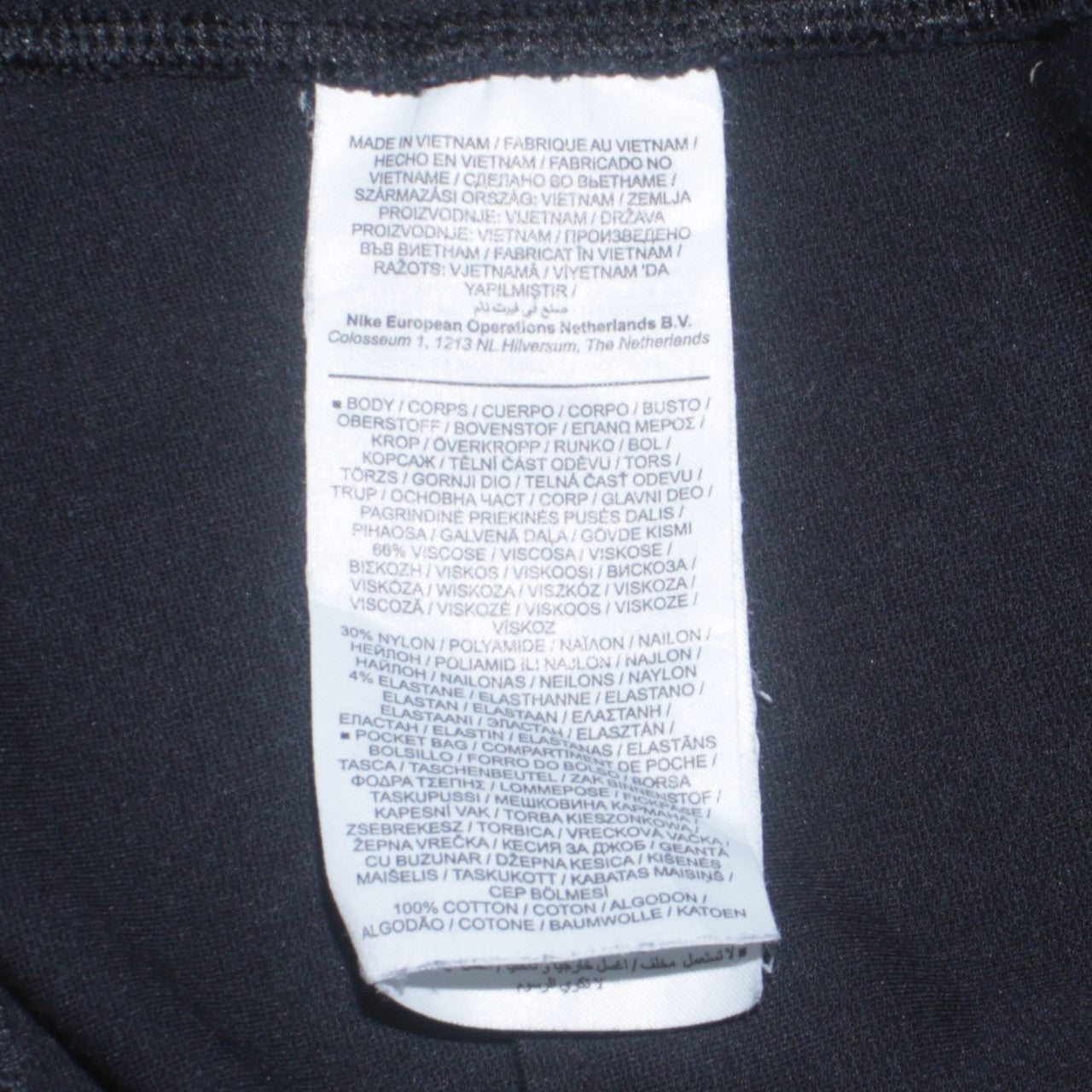 Nike Men’s Blue Jogger Sweatpants S Regular Fit Tapered Viscose Blend