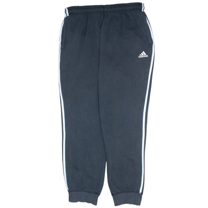 Adidas Men's Black L Sweatpants Joggers Logo Stripe Casual