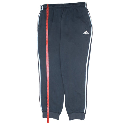 Adidas Men's Black L Sweatpants Joggers Logo Stripe Casual