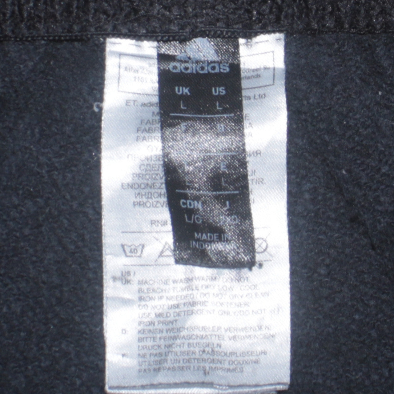 Adidas Men's Black L Sweatpants Joggers Logo Stripe Casual