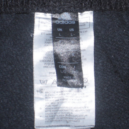 Adidas Men's Black L Sweatpants Joggers Logo Stripe Casual