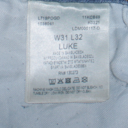 Lee Men’s Blue Slim Fit Luke Skinny Jeans W31 L32