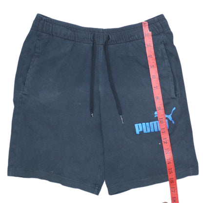 Puma Boys Blue Athletic Shorts 13-14Y Elastic Waist Drawstring Pockets