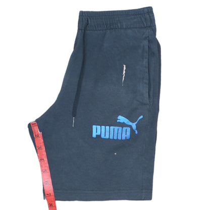 Puma Boys Blue Athletic Shorts 13-14Y Elastic Waist Drawstring Pockets