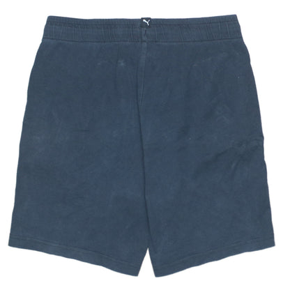 Puma Boys Blue Athletic Shorts 13-14Y Elastic Waist Drawstring Pockets