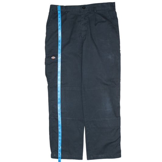 Dickies Mens Black Cargo Work Trousers Size 34 Regular Fit