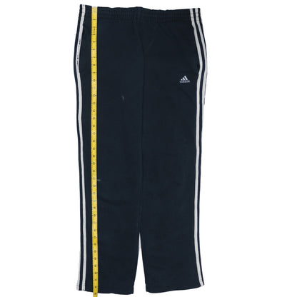 Adidas Men’s Black Striped Sweatpants S Regular Clima365 Sports Trousers