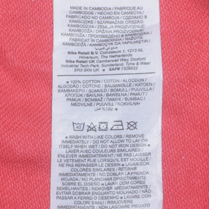 Nike Mens Pink 2XL Tapered Sweatpants Cotton Casual