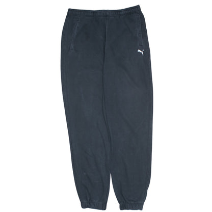 Puma Mens Black Sweatpants L Elastic Waist Tapered Joggers