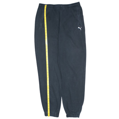 Puma Mens Black Sweatpants L Elastic Waist Tapered Joggers