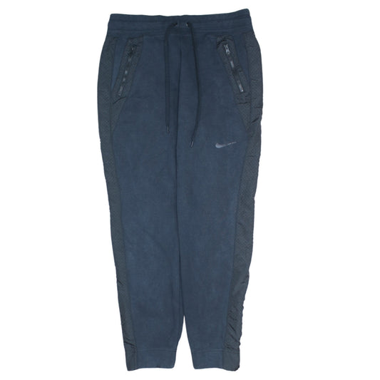 Nike Men’s Blue Jogger Trousers M Regular Fit Cotton Blend