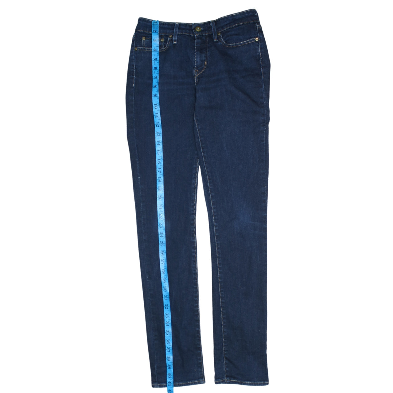 Levi's Womens Blue Slim Fit Jeans Size W27 Skinny Denim