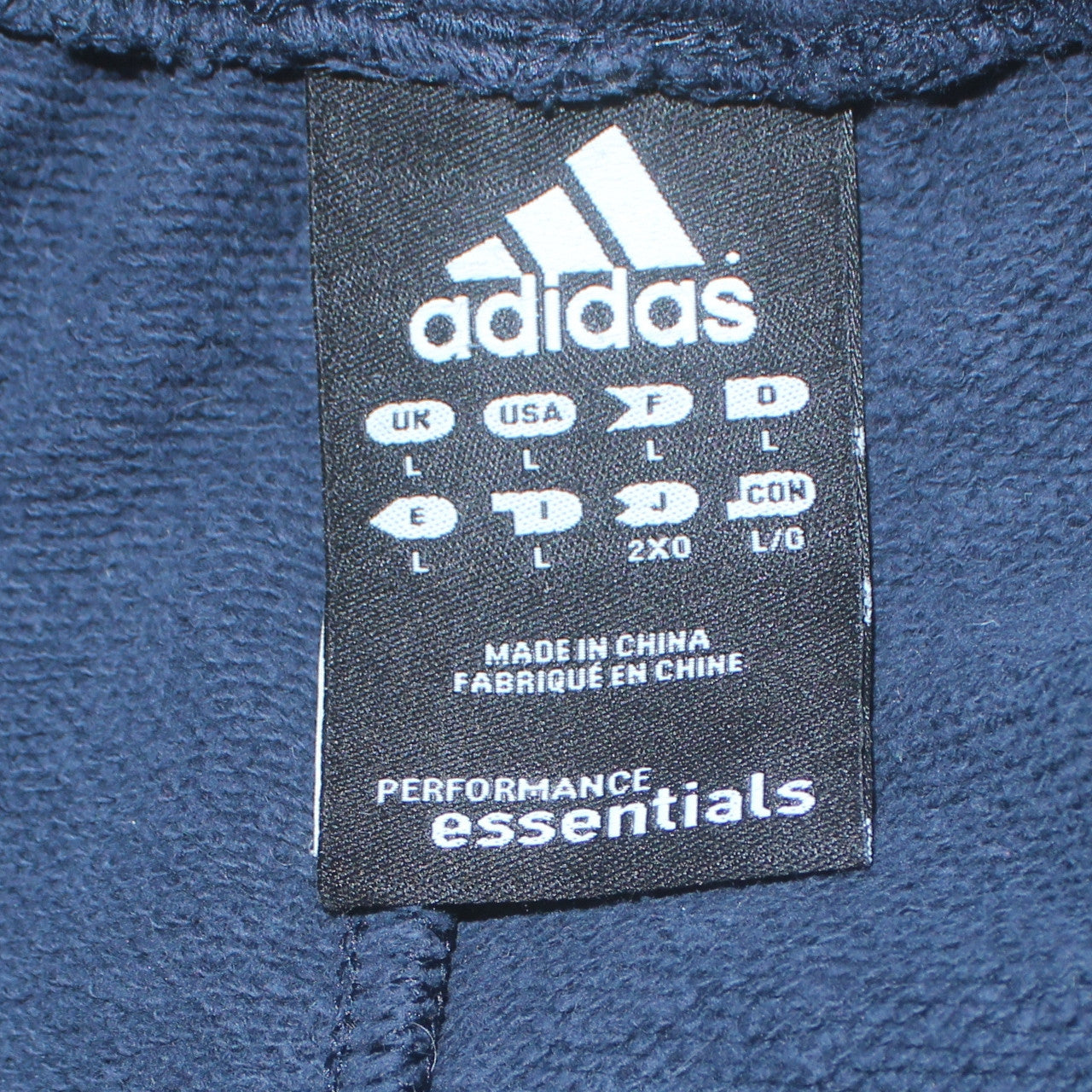 Adidas Men’s Blue Sweatpants L Straight Leg Sports Trousers