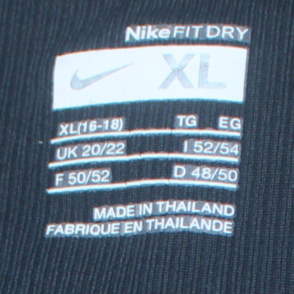 Womens UK Size XL Nike Regular Fit Sweatpants Black Trousers