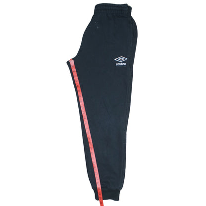 Mens UK Size M Umbro Regular Fit Sweatpants Black Trousers