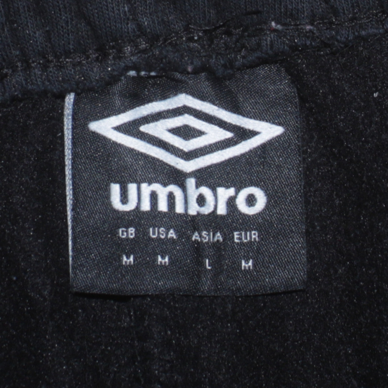 Mens UK Size M Umbro Regular Fit Sweatpants Black Trousers
