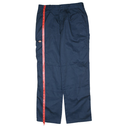 Dickies Men’s Blue Cargo Workwear Trousers 32R Polyester Cotton