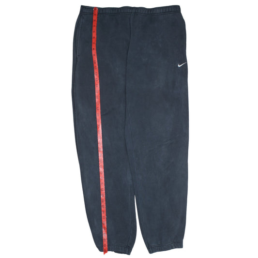 Nike Men’s Black Sweatpants M Regular Fit Tapered Cotton Blend