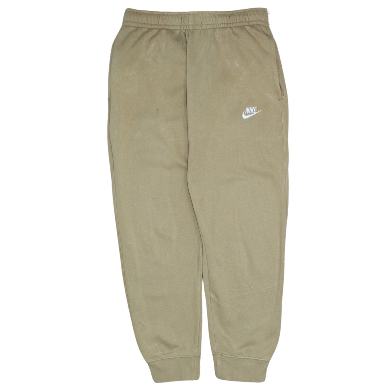 Womens UK Size S Nike Regular Fit Jogger Beige Trousers