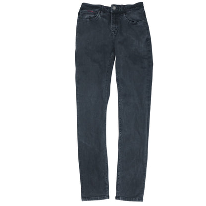 Mens UK Size M Tommy Jeans Slim Fit Skinny Black Jeans