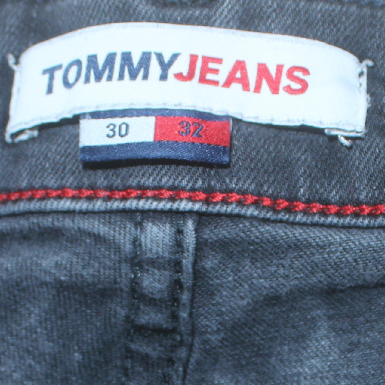 Mens UK Size M Tommy Jeans Slim Fit Skinny Black Jeans