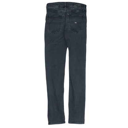 Mens UK Size M Tommy Jeans Slim Fit Skinny Black Jeans
