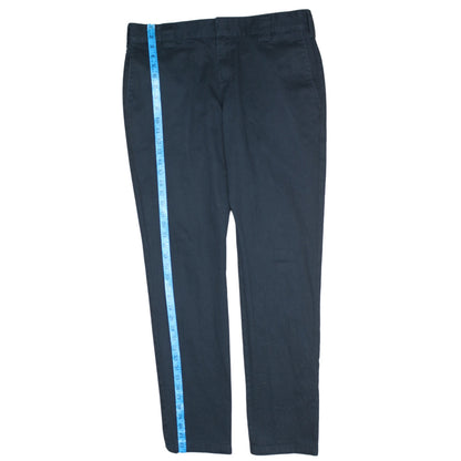 Dickies Mens Black Chino Workwear Trousers W34 L34 Regular Fit