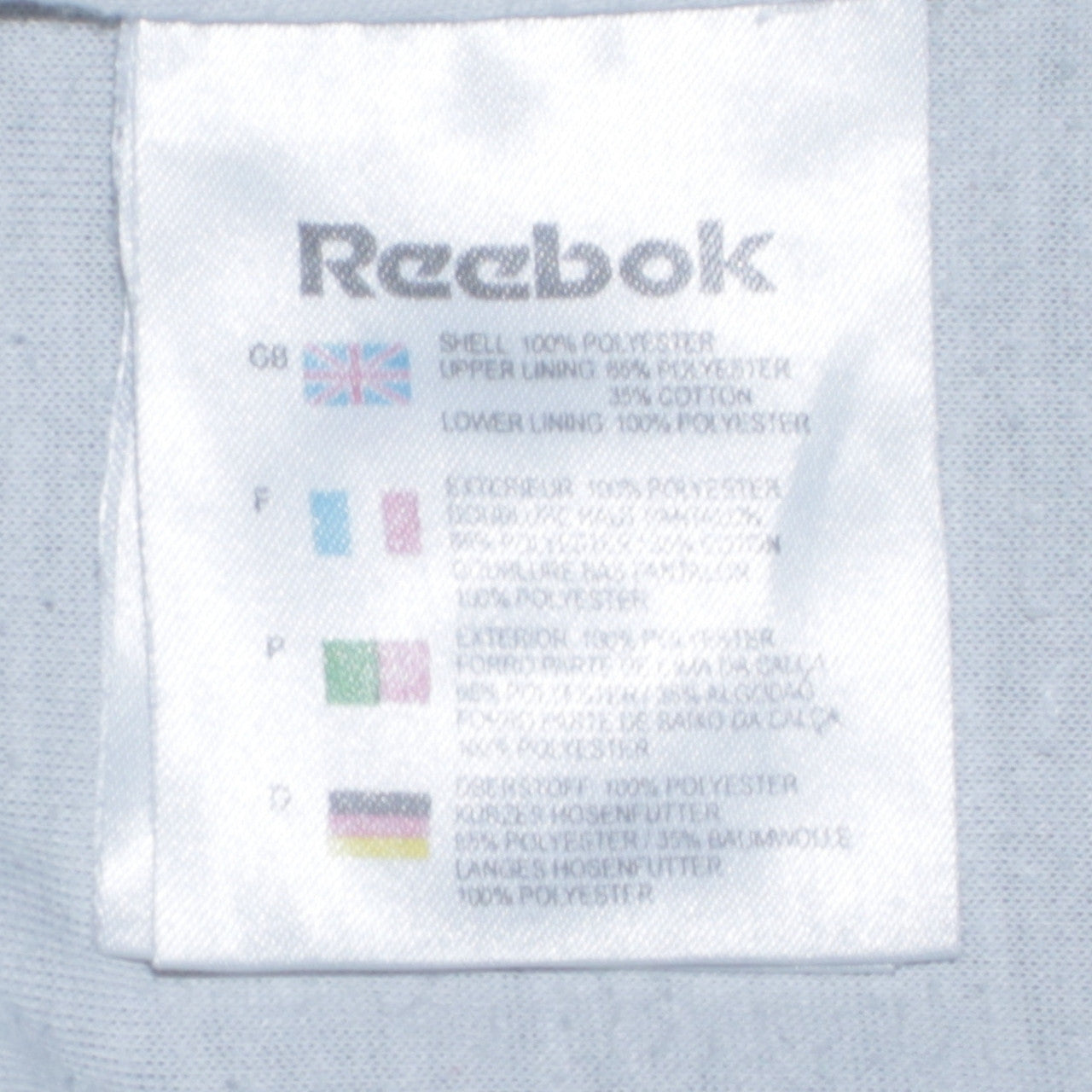 Reebok Men’s Blue Sweatpants Regular Fit Logo Size M