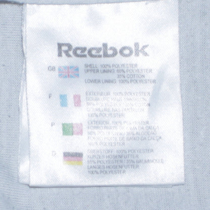 Reebok Men’s Blue Sweatpants Regular Fit Logo Size M