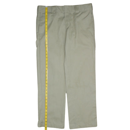 Dickies Men's Beige Slim Fit Chino Trousers 32x30 Workwear