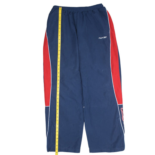 Reebok Mens Blue Red Logo Sweatpants Sports Trousers Size M
