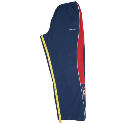 Reebok Mens Blue Red Logo Sweatpants Sports Trousers Size M