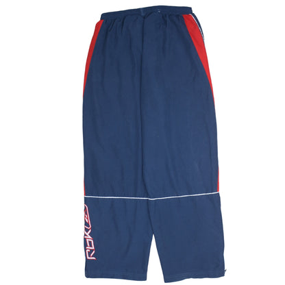 Reebok Mens Blue Red Logo Sweatpants Sports Trousers Size M
