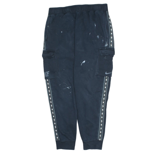 Nike Mens Black XL Cargo Joggers Fleece Elastic Waist Pockets