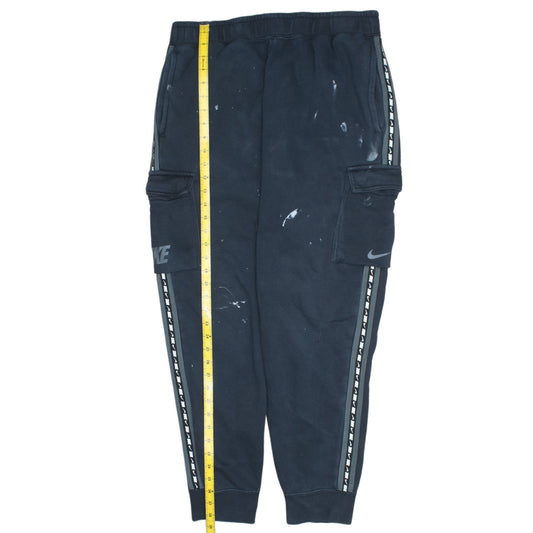 Nike Mens Black XL Cargo Joggers Fleece Elastic Waist Pockets